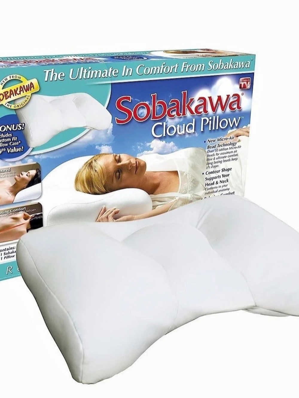 Sobakawa Cloud Pillow White Pillow New